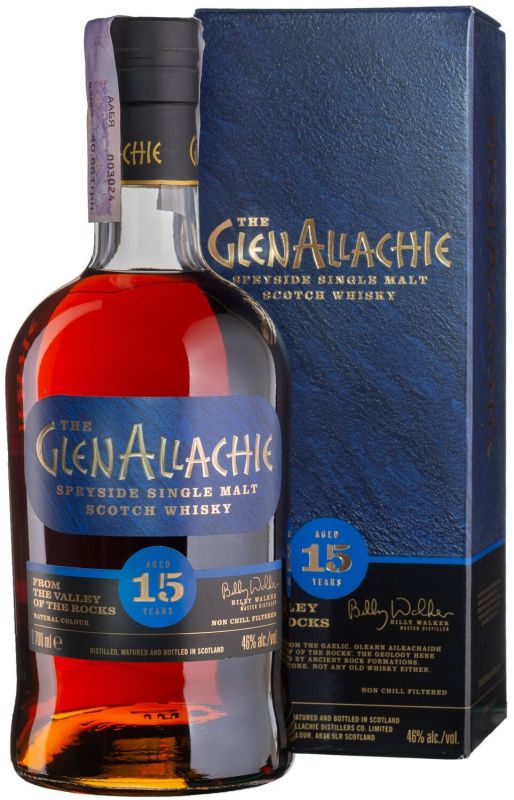 Виски GlenAllachie 15yo, gift box 0,7 л