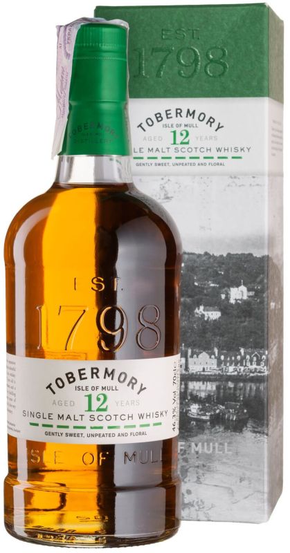 Виски Tobermory 12yo 0,700, gift box 0,7 л