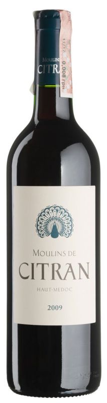 Вино Moulins de Citran 2009 - 0,75 л