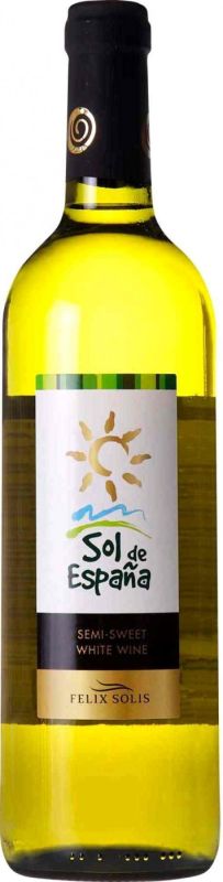 Вино Felix Solis, "Sol de Espana" Blanco Semi-Sweet