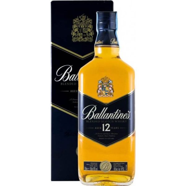 Виски Ballantine's 0.7 л 40% в подарочной упаковке