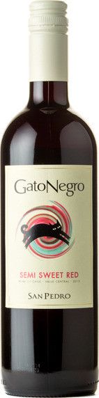 Вино San Pedro, "Gato Negro" Semi-Sweet Red, 2014