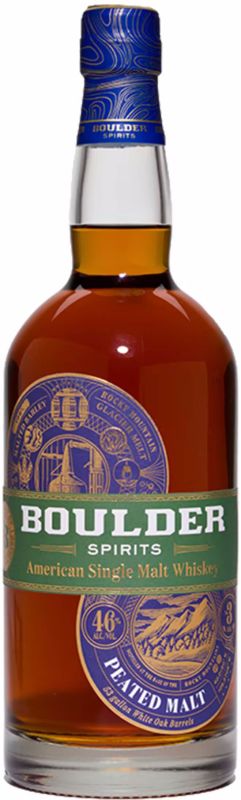 Виски Boulder American Single Malt Whiskey Peated Malt 0.7 л