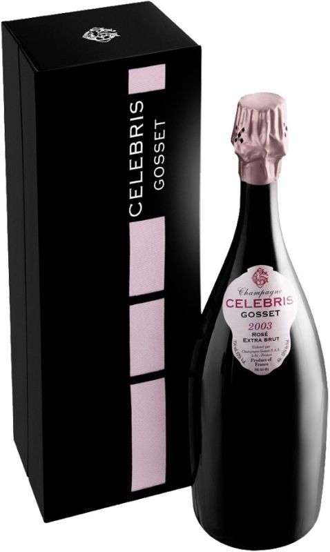 Шампанское Gosset Celebris Rose Extra Brut 2003, gift box