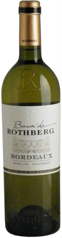 Вино "Baron de Rothberg" Bordeaux AOC Blanc