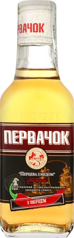 Настойка Первак Перцовая с медом 0.25 л 40%
