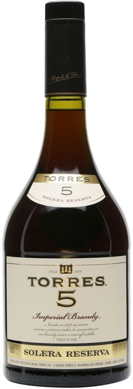 Бренди Torres 5 Solera Reserva, 0.5 л