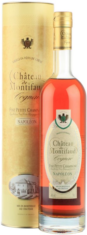 Коньяк "Chateau de Montifaud" Napoleon, Fine Petite Champagne AOC, in tube, 0.7 л