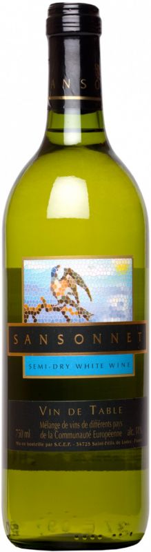 Вино AdVini, "Sansonnet" White Semi-Dry