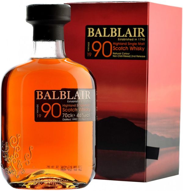 Виски "Balblair", 1990, gift box, 0.7 л