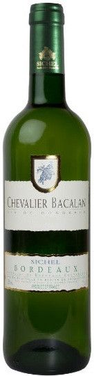 Вино Sichel, "Chevalier Bacalan" Blanc, Bordeaux AOC