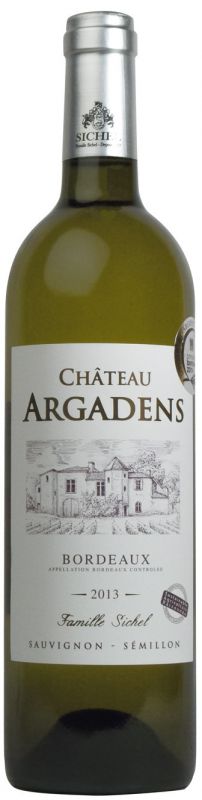 Вино Sichel, "Chateau Argadens" Blanc, Bordeaux Superieur AOC, 2013