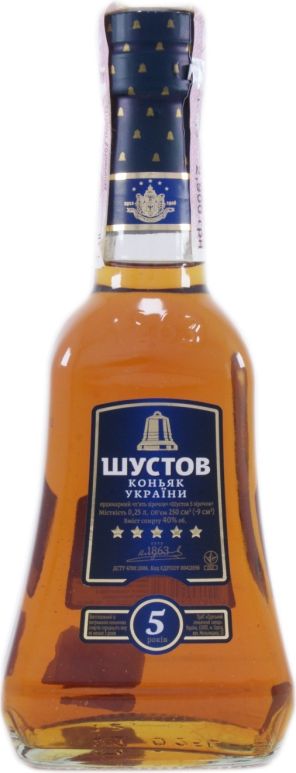 Коньяк "Шустов" 5 звезд, 250 мл - купить Коньяк Шустов в Киеве и ...