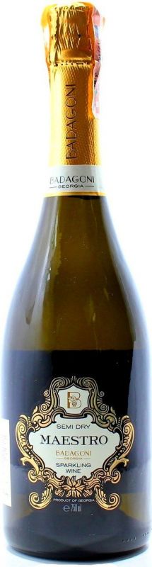 Игристое вино Badagoni, "Maestro" Semi-Dry