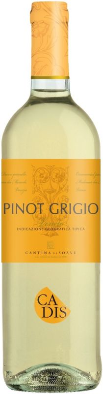 Вино Cantina di Soave, "Cadis" Pinot Grigio, Veneto IGT, 2016