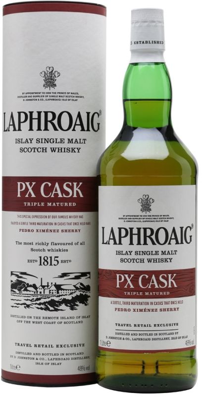 Віскі Laphroaig PX Cask, in tube, 1 л