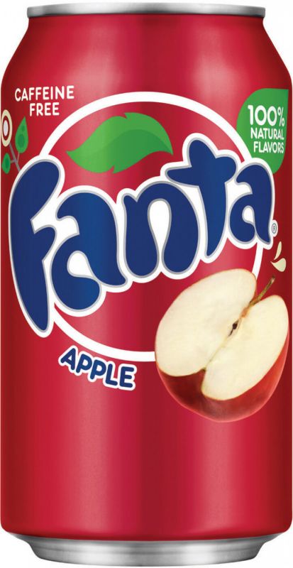 Вода "Fanta" Apple (USA), in can, 355 мл