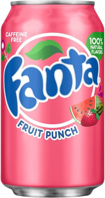 Вода "Fanta" Fruit Punch (USA), in can, 355 мл