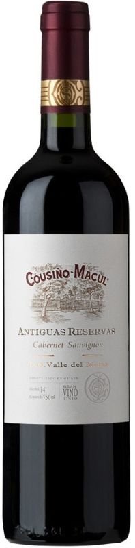 Вино Cousino-Macul, "Antiguas Reservas" Cabernet Sauvignon, Maipo Valley, 2014