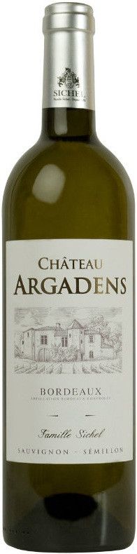 Вино Sichel, "Chateau Argadens" Blanc, Bordeaux Superieur AOC, 2016