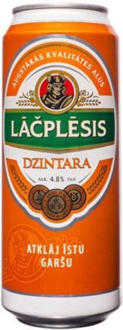 Пиво "Lacplesis" Dzintara, in can, 568 мл