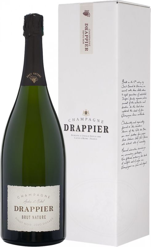Шампанское Champagne Drappier, Brut Nature, gift box, 1.5 л