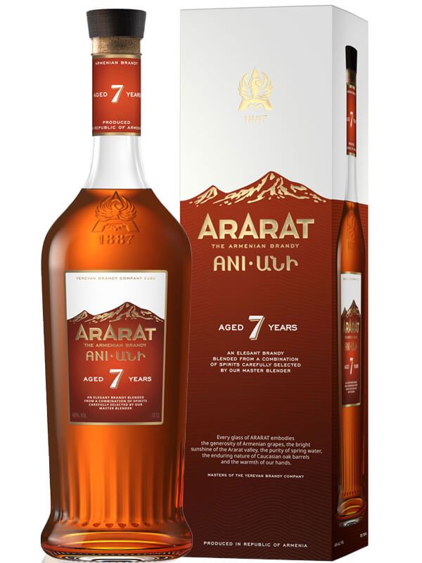 Бренди Ararat Ani 7 лет 0.7л 40% в кор.