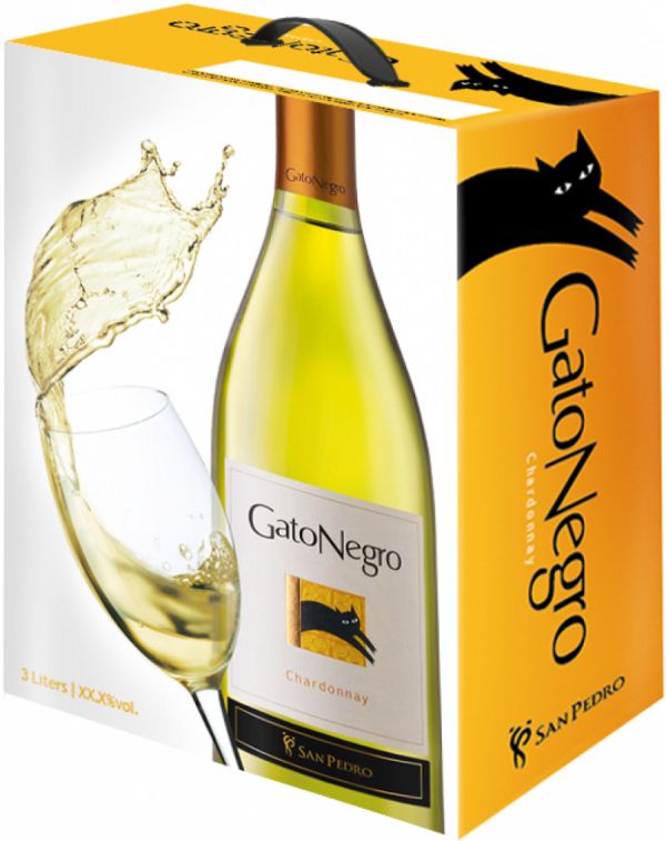 Вино "Gato Negro" Chardonnay, 2017, bag-in-box, 3 л