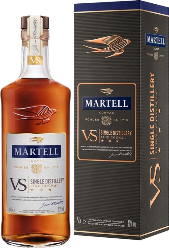 Коньяк "Martell" VS Single Distillery, gift box, 0.5 л