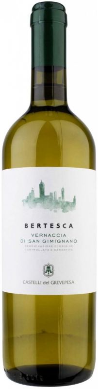 Вино Castelli del Grevepesa, Bertesca, Vernaccia di San Gimignano DOCG, 2016