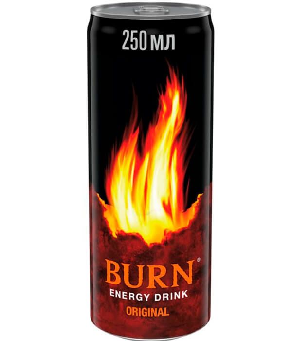 Упаковка энергетического напитка Burn Original 0.25 л х 6 банок