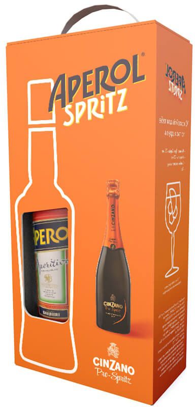 Ликер Aperol Aperetivo 0.7 л 11% + Вино игристое Cinzano Pro-Spritz белое сухое 0.75 л 11%