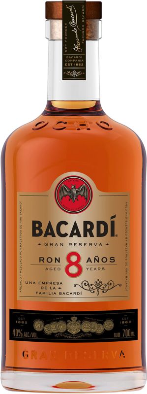 Ром Bacardi Gran Reserva 8 лет выдержки 0.7 л 40%