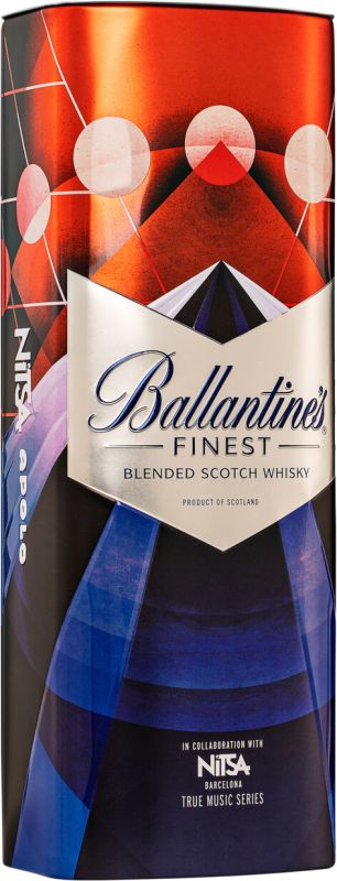 Виски Ballantine's Finest 0.7 л 40% «THE CLUBS COLLECTION» в подарочной металлической упаковке