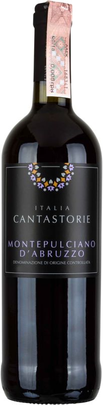 Вино Cantastorie Монтепульчано дАбруццо D.O.C. 2016 красное сухое 0.75 л 13%