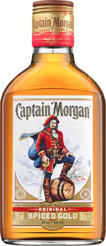 Ромовий напій Captain Morgan Spiced Gold 0.2 л 35%