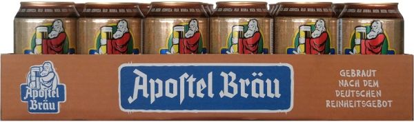 Упаковка пива Eichbaum Apostel Brau светлое фильтрованное 5% 0.33 л x 24 шт