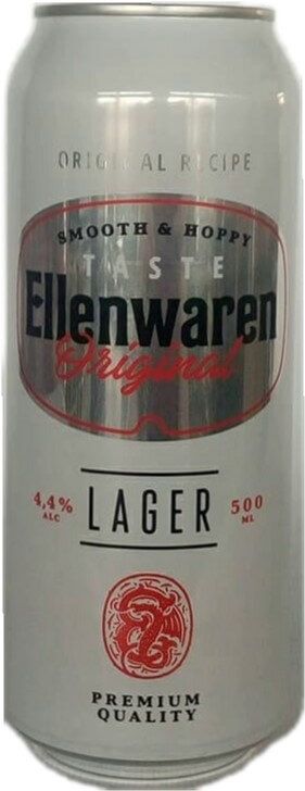 Пиво Ellenwaren Original светлое фильтрованное 4.4% 0.5 л