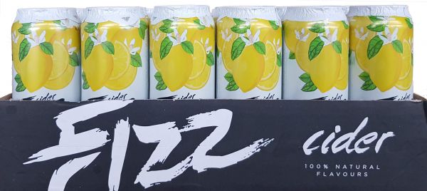 Упаковка сидра Fizz Limone 4.5% 0.5 л х 24 шт.