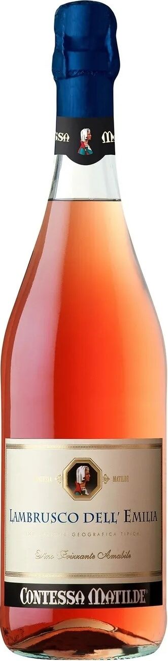 Вино игристое Contessa Matilde Lambrusco Rosato Amabile розовое 0,75 л ...