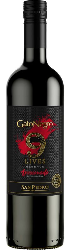 Вино Gato Negro 9 Lives Apasionado червоне сухе 0.75 л 13.8%