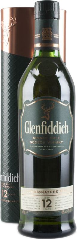 Виски Glenfiddich 12 лет выдержки 0.7 л 40 % в металлической коробке