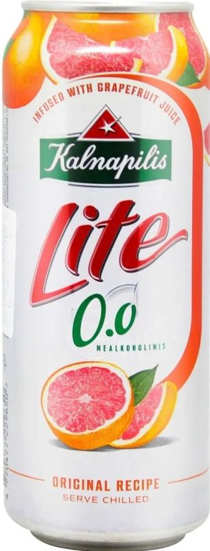 Пиво Kalnapilis Lite Grapefruit безалкогольне 0,5 л