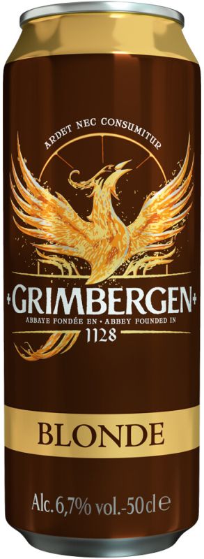 Упаковка пива Grimbergen Blonde светлое фильтрованное 6.7% 0.5 л x 24 шт