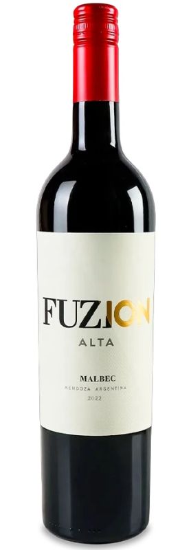 Вино Fuzion Alta Malbec, красное, сухое, 14,5%, 0,75 л