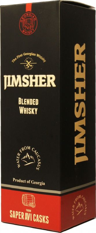 Виски Jimsher Саперави 0.7 л 40% в подарочной упаковке
