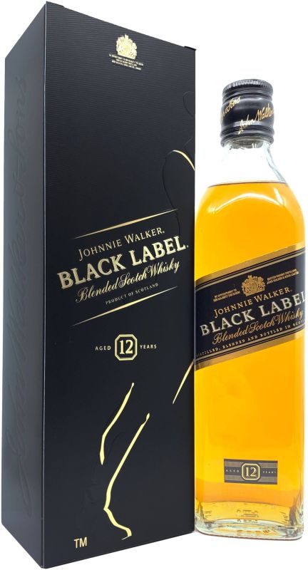 Виски Johnnie Walker Black label 12 лет выдержки 0.5 л 40%