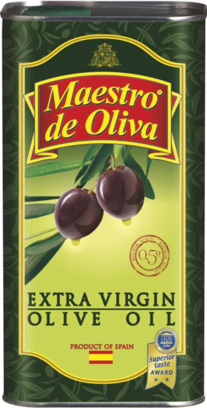 Оливковое масло Maestro De Oliva Extra Virgin Целебное 1 л