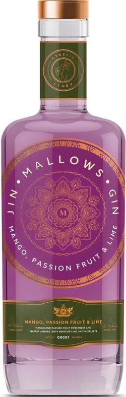 Джин Mallows Mango, Passion fruit & Lime Gin 0.7 л