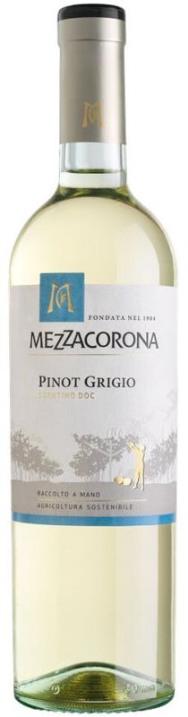 Вино Mezzacorona Pinot Grigio белое сухое 0.75 л 12.5%